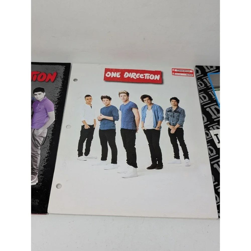 One Direction 1D Band School Folder Art Lot Vintage 2013